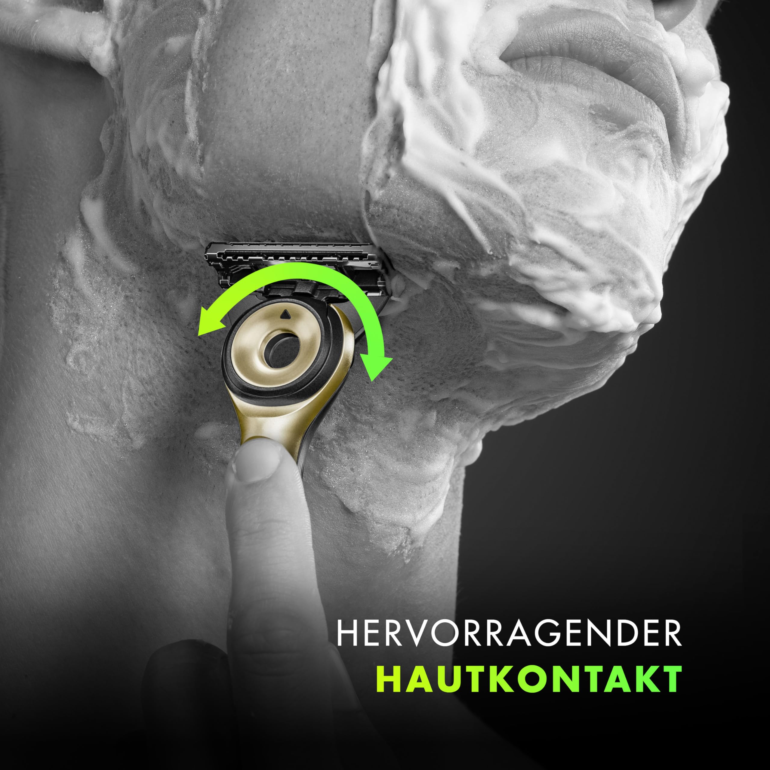 Gillette Labs Champion Gold Edition Ersatzklingen, Kompatibel Mit Gillette Labs Rasierer Mit Reinigungs-Element, 5 Ersatzklingen