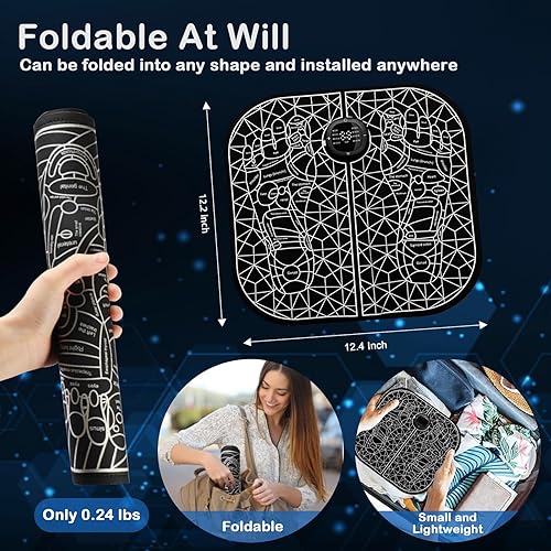 Miniatura 4 de Estimulación nerviosa eléctrica transcutánea de doble canal TENS, masajeador de pies EMS para relajación muscular y alivio del dolor