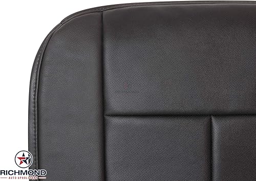 Miniatura 2 de Richmond Auto Tapicería  Funda de asiento de piel de repuesto para lado del conductor, perforada (compatible con 15 16 17 Ford Expedition XLT)