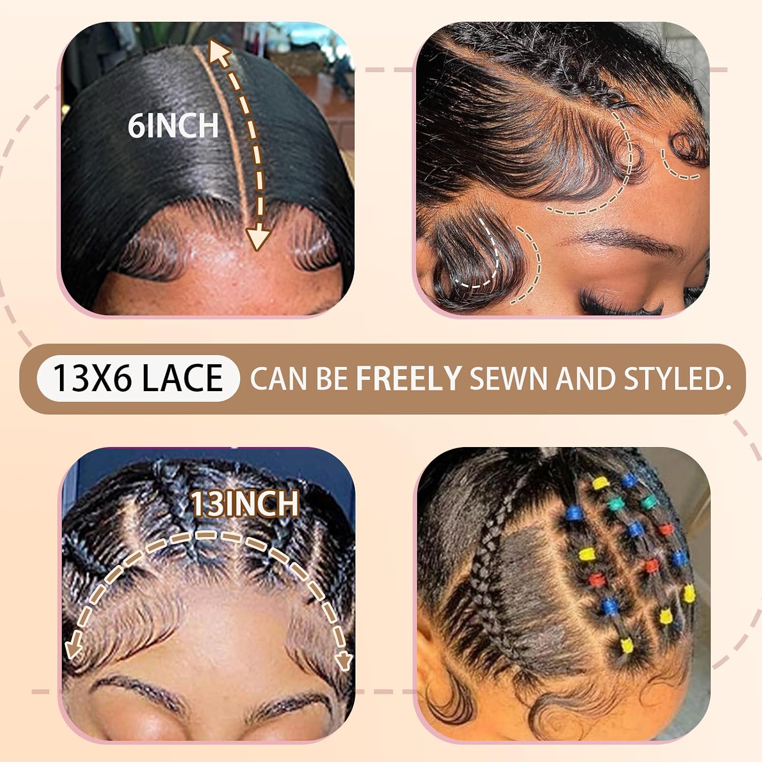 13x6 Body Wave Lace Front Wigs Human Hair Pre Plucked 180 Density Virgin Real Human Wig 3x Longer Lifespan HD Lace Frontal Wigs Human Hair for Women (Natural Black, 30inch)