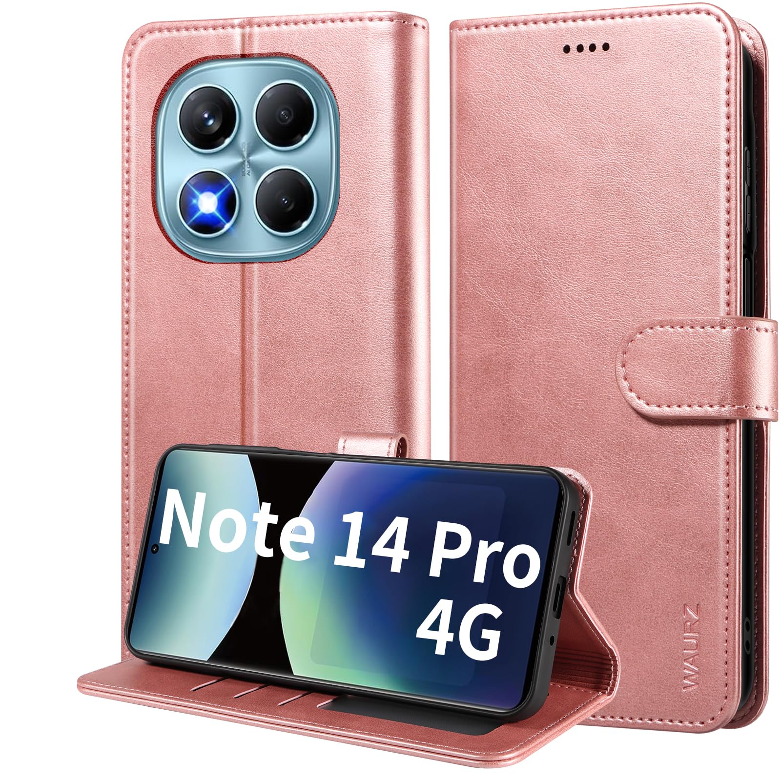 Custodia Portafoglio Con Chiusura Magnetica Per Xiaomi 14T Pro – Pelle PU E TPU – Design Gatto – Protezione Antiurto Con Supporto - 2