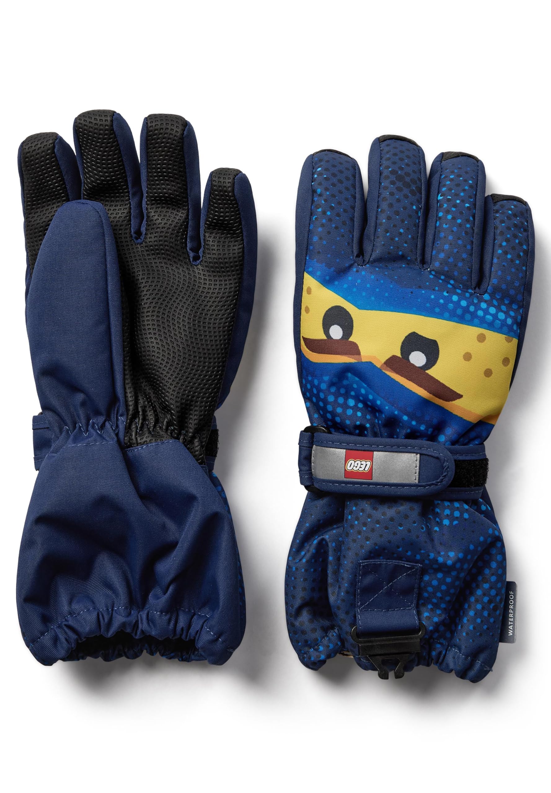 Kabooki LEGO® NINJAGO® Skihandschuhe für Kinder - Wasserdicht & winddicht mit Thinsulate-Isolierung | Anti-Rutsch-Grip, Sicherheitsschnalle & 3M Reflektoren