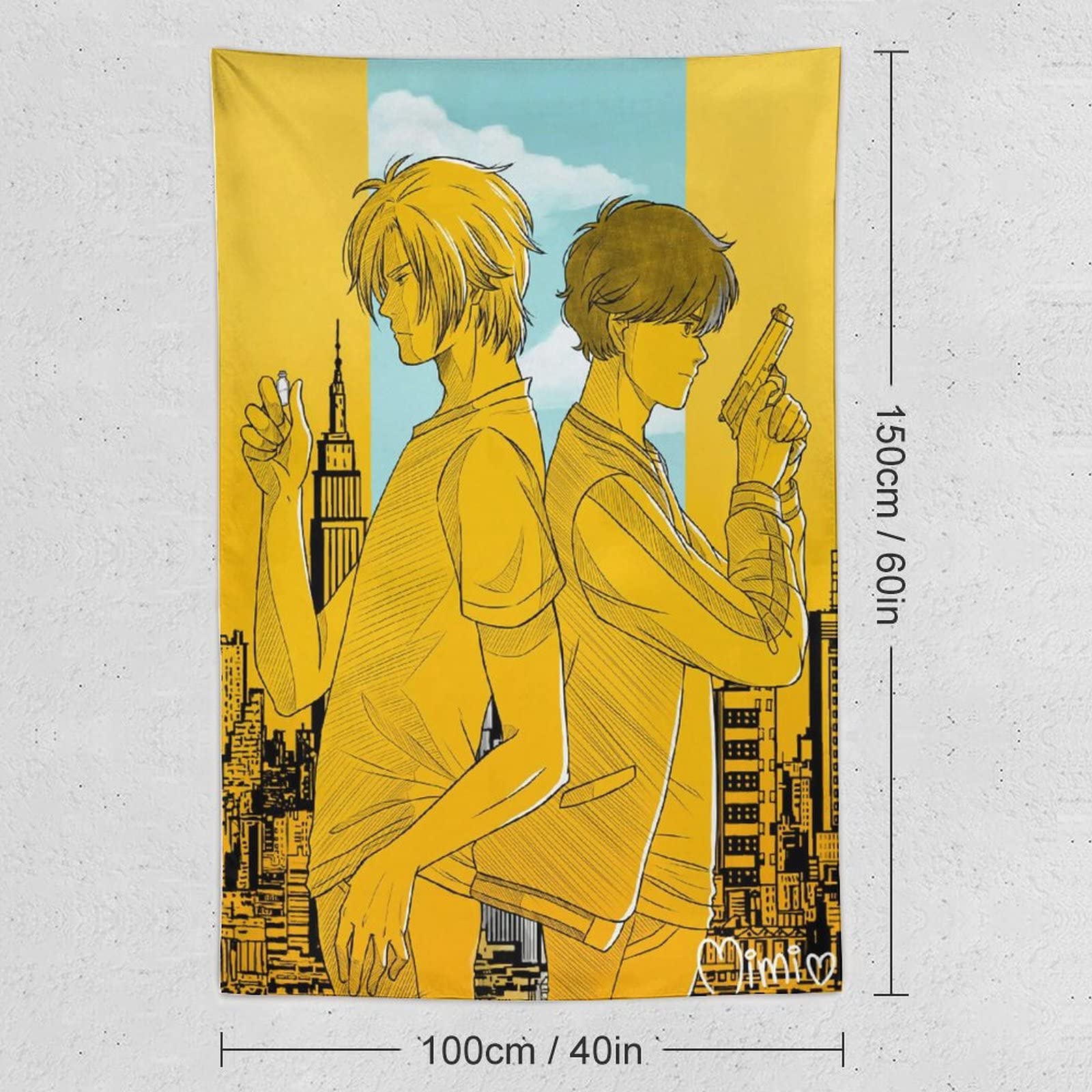banana fish タペストリー BANANA FISH_描き下ろしイラスト アッシュ・リンクス バースデー