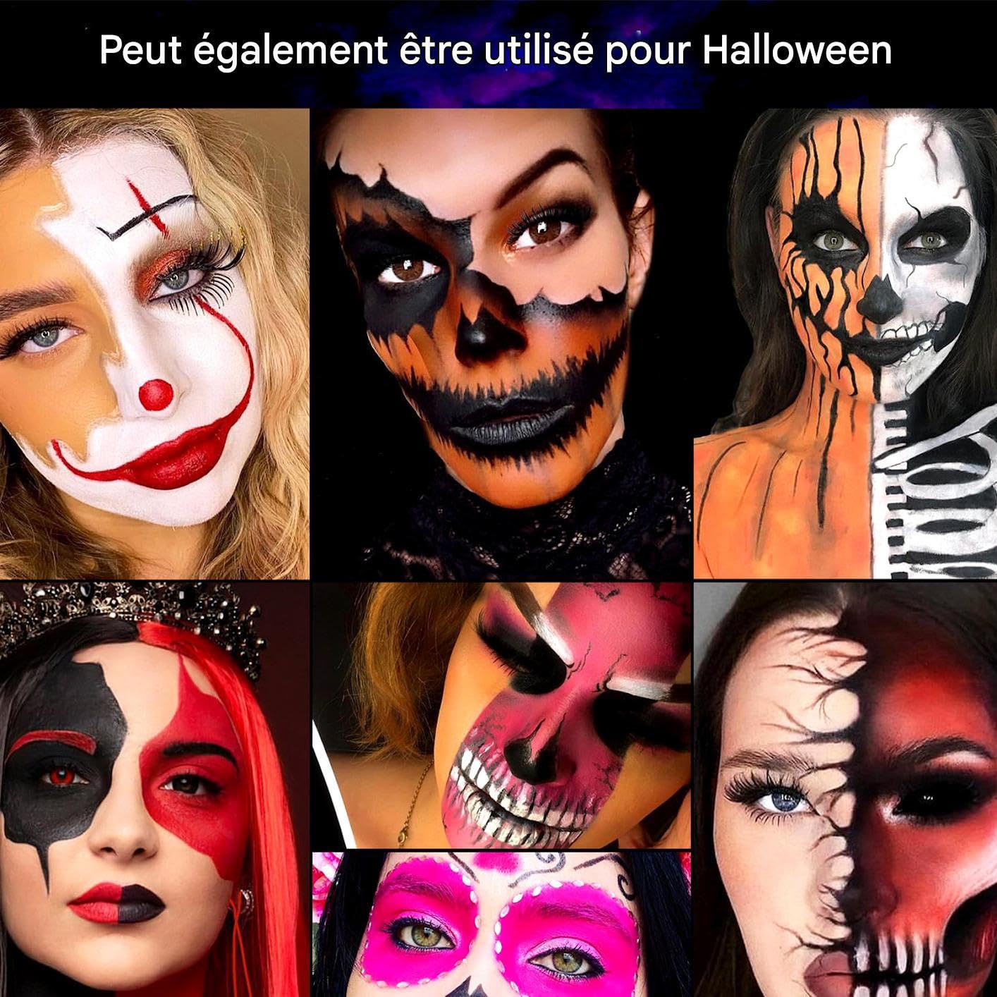 Palette di per donne, per labbra per trucco Rossetto a 18 colori idratante | Cosmetici in costume di Halloween A lungo duratura per la raccolta, le prestazioni