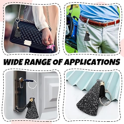 Miniatura 7 de 40 llaveros acrílicos con borla, 20 llaveros en blanco de 3 pulgadas y 20 llaveros con borlas, regalo de graduación de animadora para proyectos de