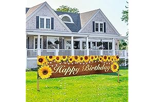 Adorable Sunflower Birthday Banner - Blooming Sunshine for Special Celebrations