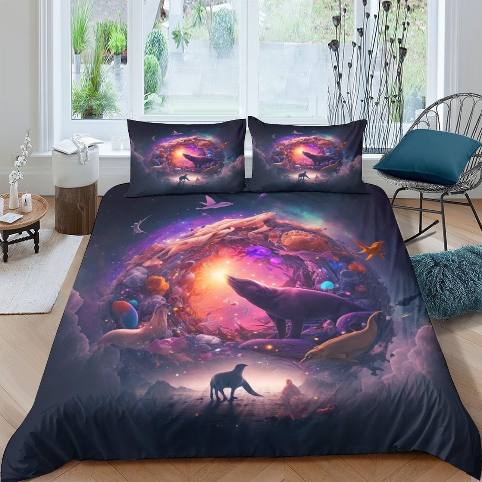 Parure de lit Planète Animale 3D pour transformer la chambre des enfants