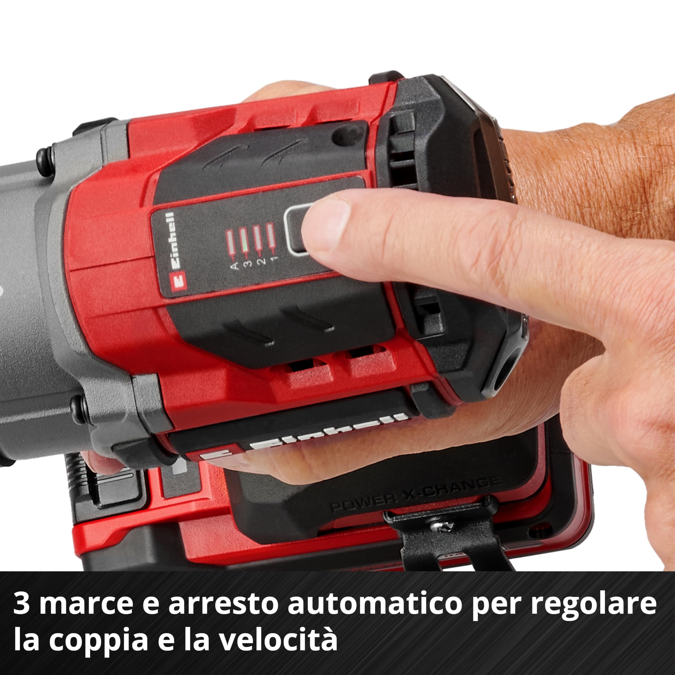 Einhell Professional Trapano a percussione a batteria TP-CW 18/750-C Li BL-Solo PXC (18 V, coppia 750 Nm, funzione di arresto automatico, Brushless, mandrino esagonale, batteria esclusa)