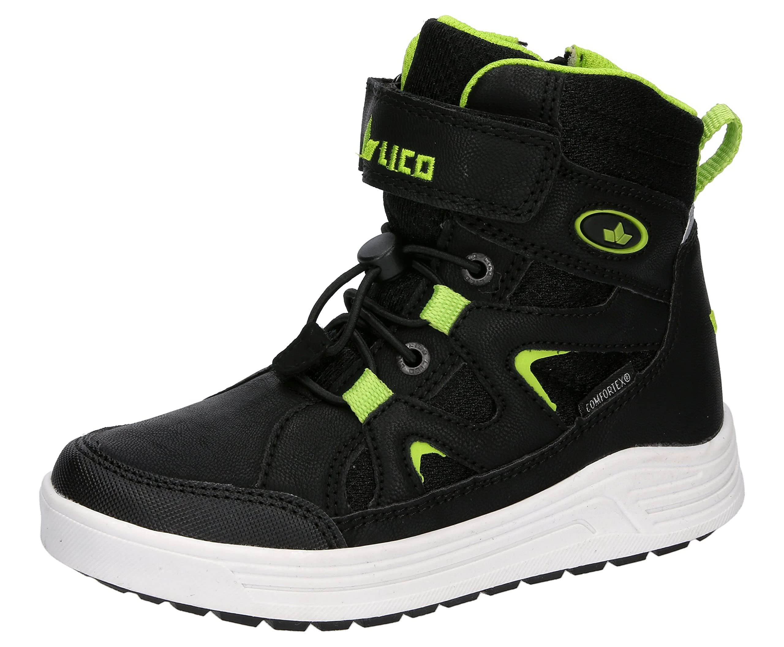 Lico Boys Camillo Vs Snow Boots, Black Lemon, 11.5 UK Child