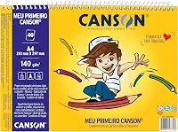 Caderno de desenho Meu Primeiro Canson A4 com 40 folhas Canson