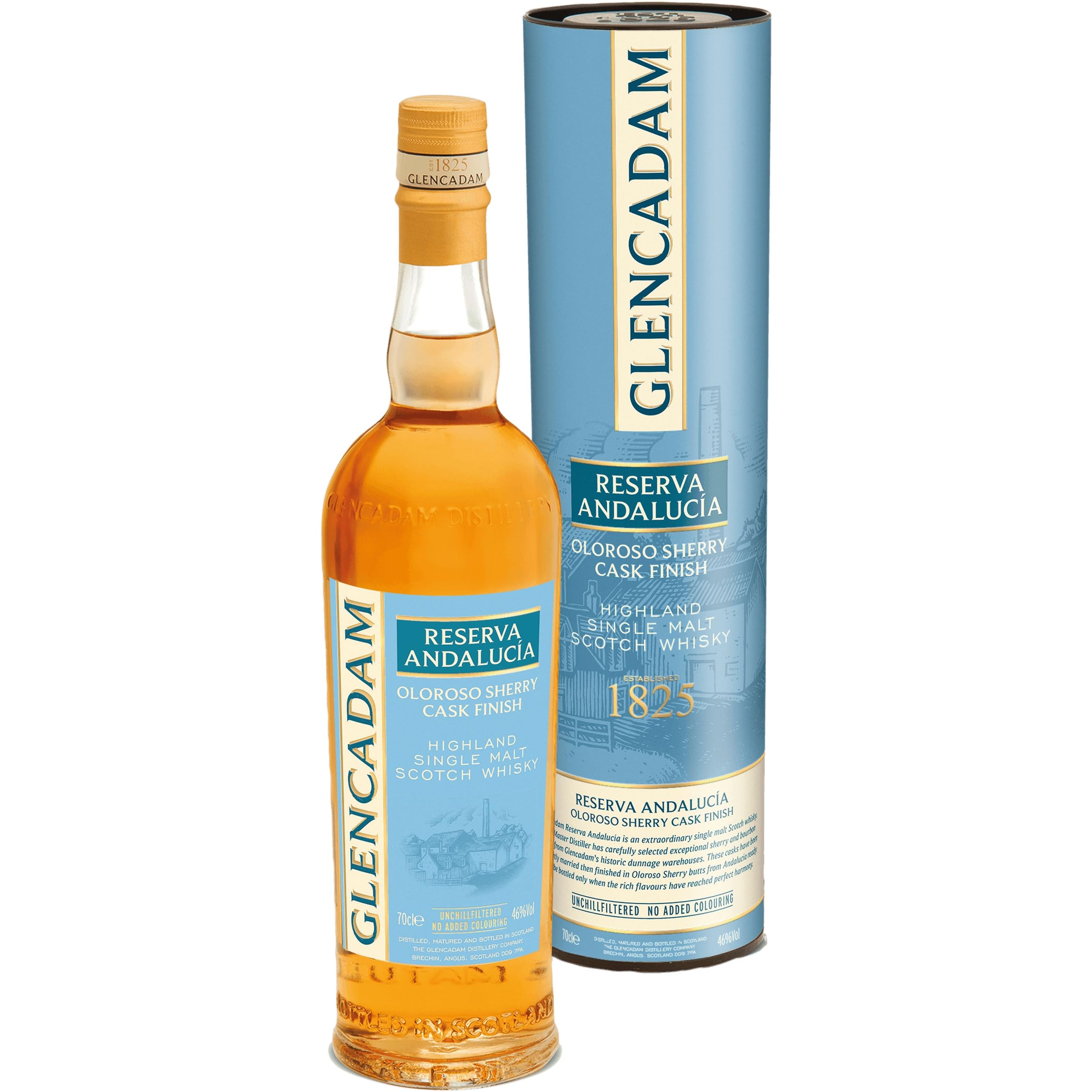 Glencadam Reserva Andalucía Oloroso Sherry Cask Finish trocken Schottland inkl. FeinWert E-Book (1 x 0.7 l)