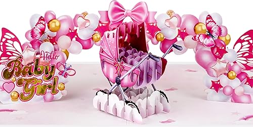 Miniatura 20 de Tarjetas de baby shower para niños, tarjeta de bautismo, tarjeta para bebés nuevos de 6 x 8 pulgadas, tarjetas de regalo, regalos emergentes