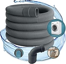 TronicXL Profi Ablaufschlauch Auslassschlauch zb für AEG Miele Siemens Bosch Neff 22mm gewinkelt – 19mm gerade 0,5 bar 60° C 1,5 m Spülmaschine Waschmaschine Geschirrspüler Schlauch Anschluss