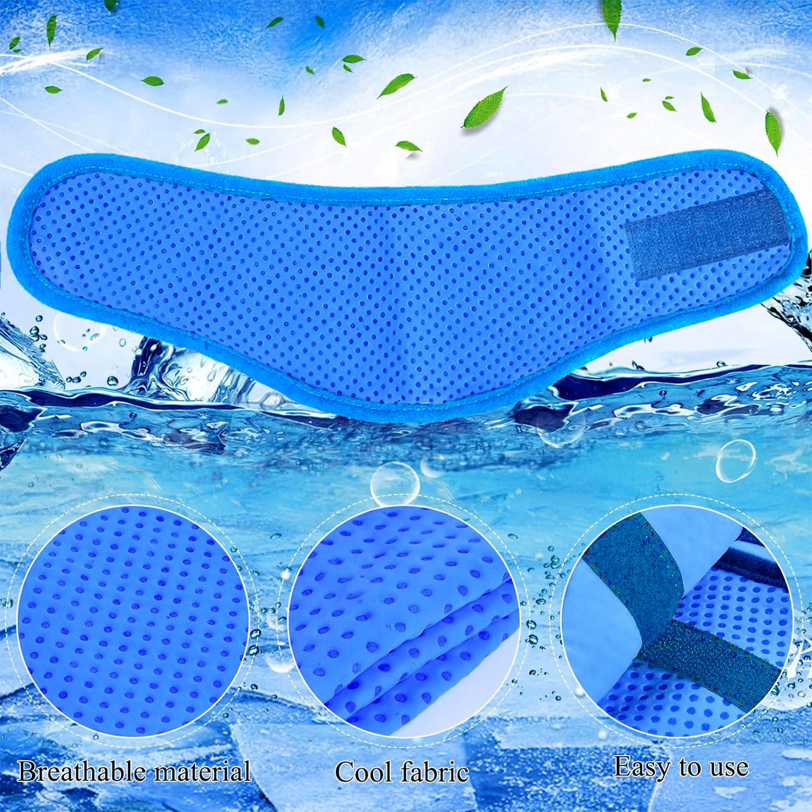 KASESSS Dog Cooling Bandana, Summer Dog Cooling Collar - Image 4