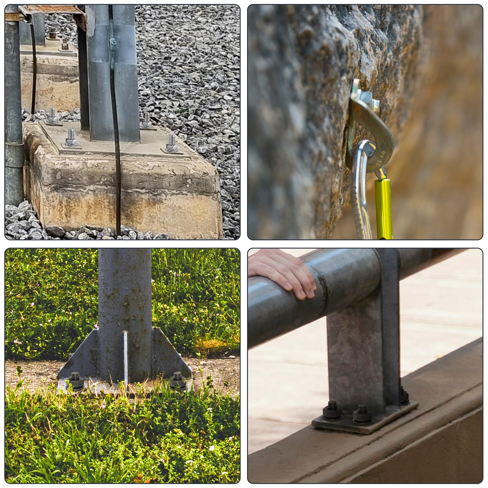 NAKA Tasselli Per Carichi Pesanti, M12, 12 X 100 Mm, 25 Pezzi, In Lega - Foto 5