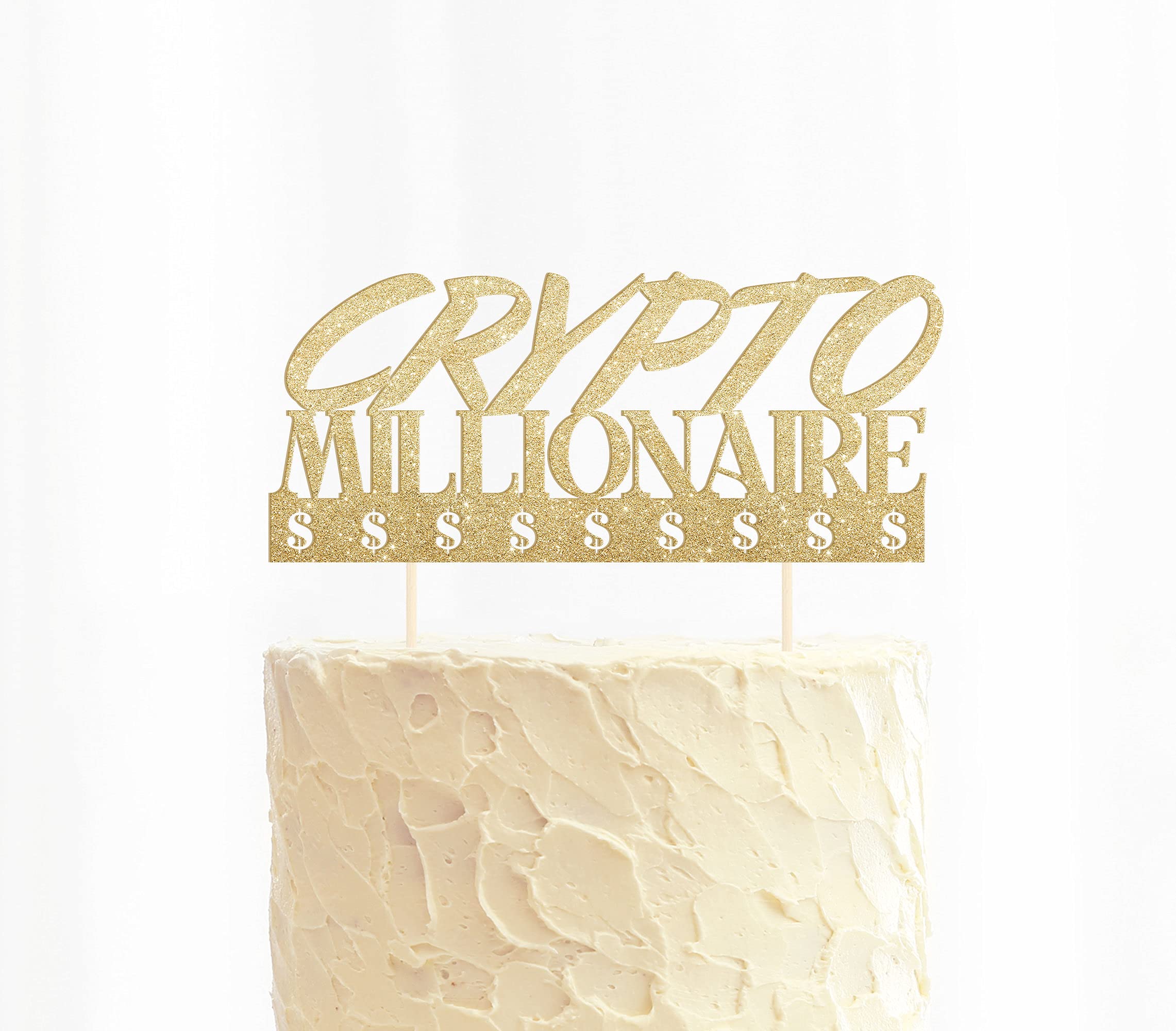 Amazon.com: Crypto Millonaire Cake Topper/Crypto Moneda Centro  Pieza/Inversiones/Dinero Fiesta Decoración/Wall Street Apuestas/Doge  Moneda/Bitcoin B921 : Todo lo demás