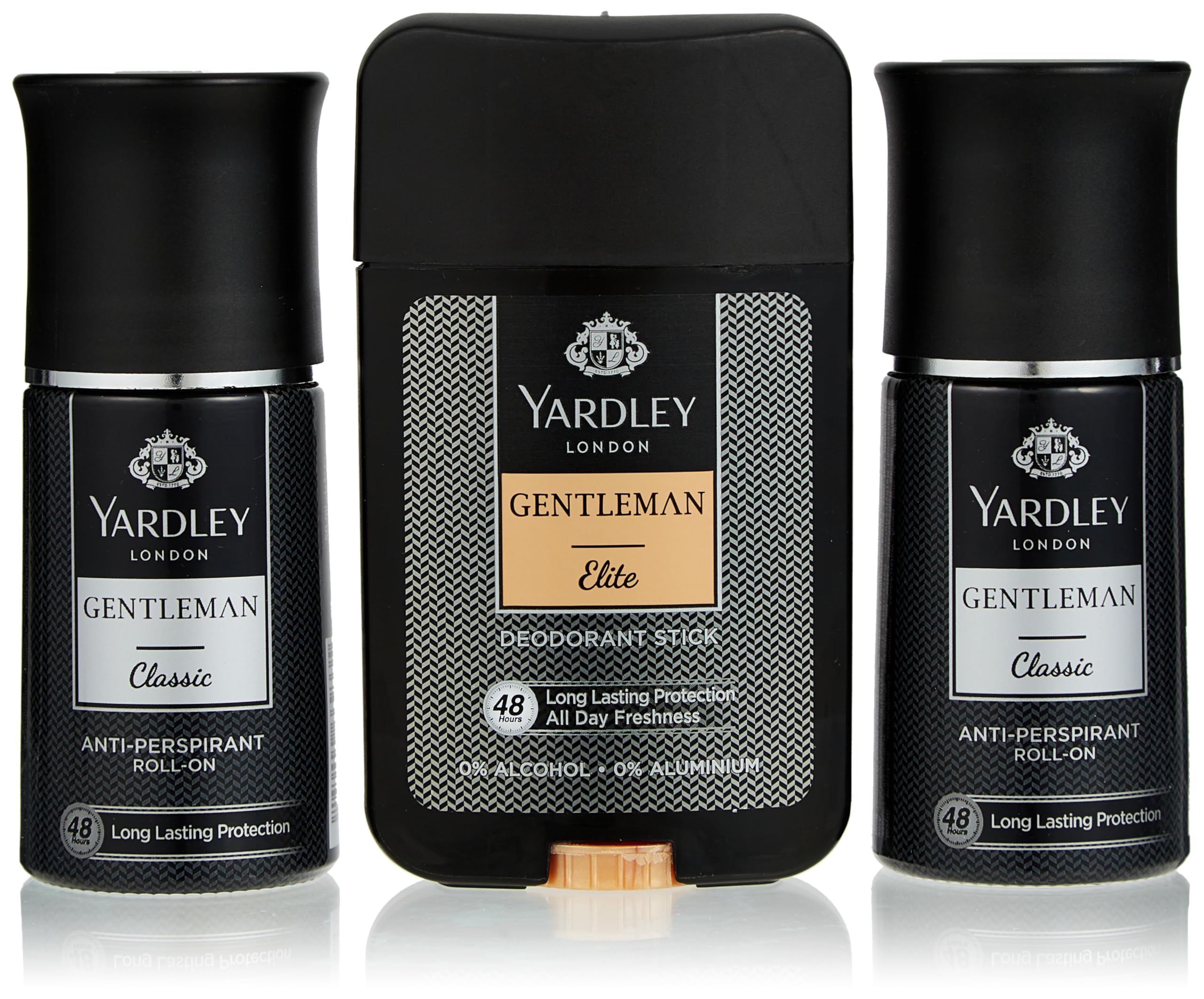 London Roll On Tripack - 3X50ml (2 Gentleman Classic + 1 Gentleman Elite) - Classic Masculine Scents