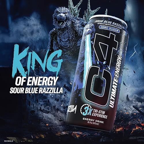 Vista 49 de C4 Ultimate - Bebida energética sin azúcar, 16 onzas (paquete de 12) Fruit Punch Bebida de rendimiento preentrenamiento sin colores ni tintes