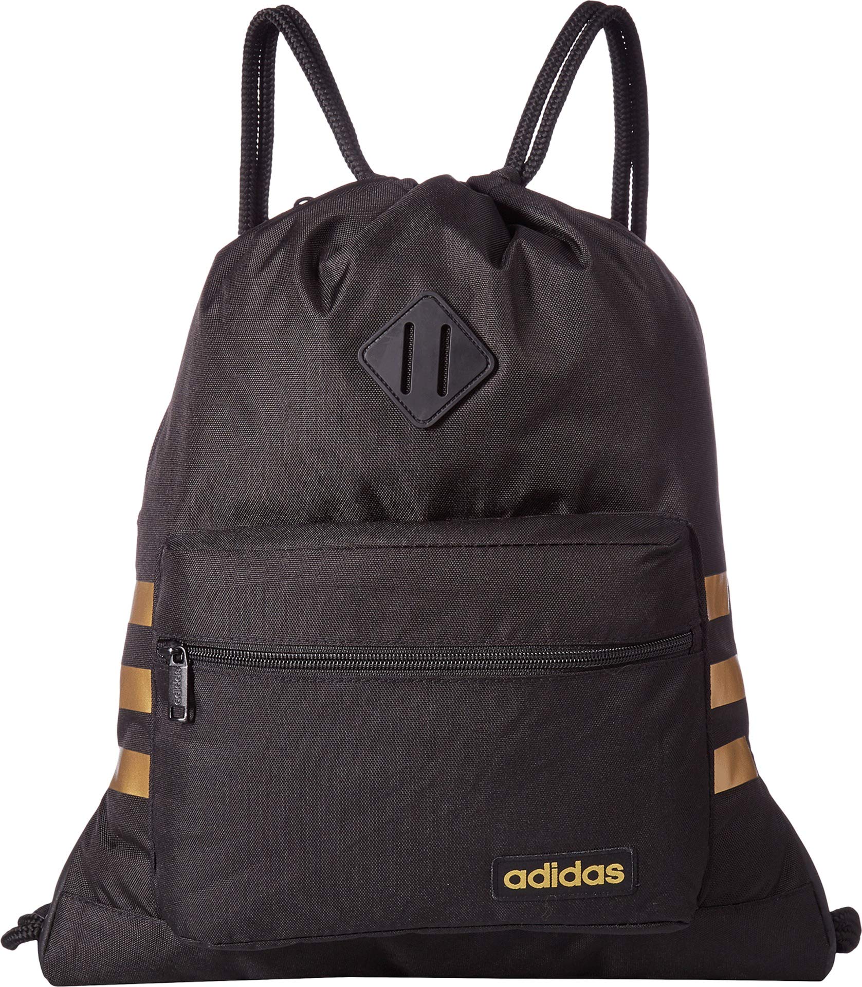 adidas, Black/Gold, One Size, Classic 3s Sackpack