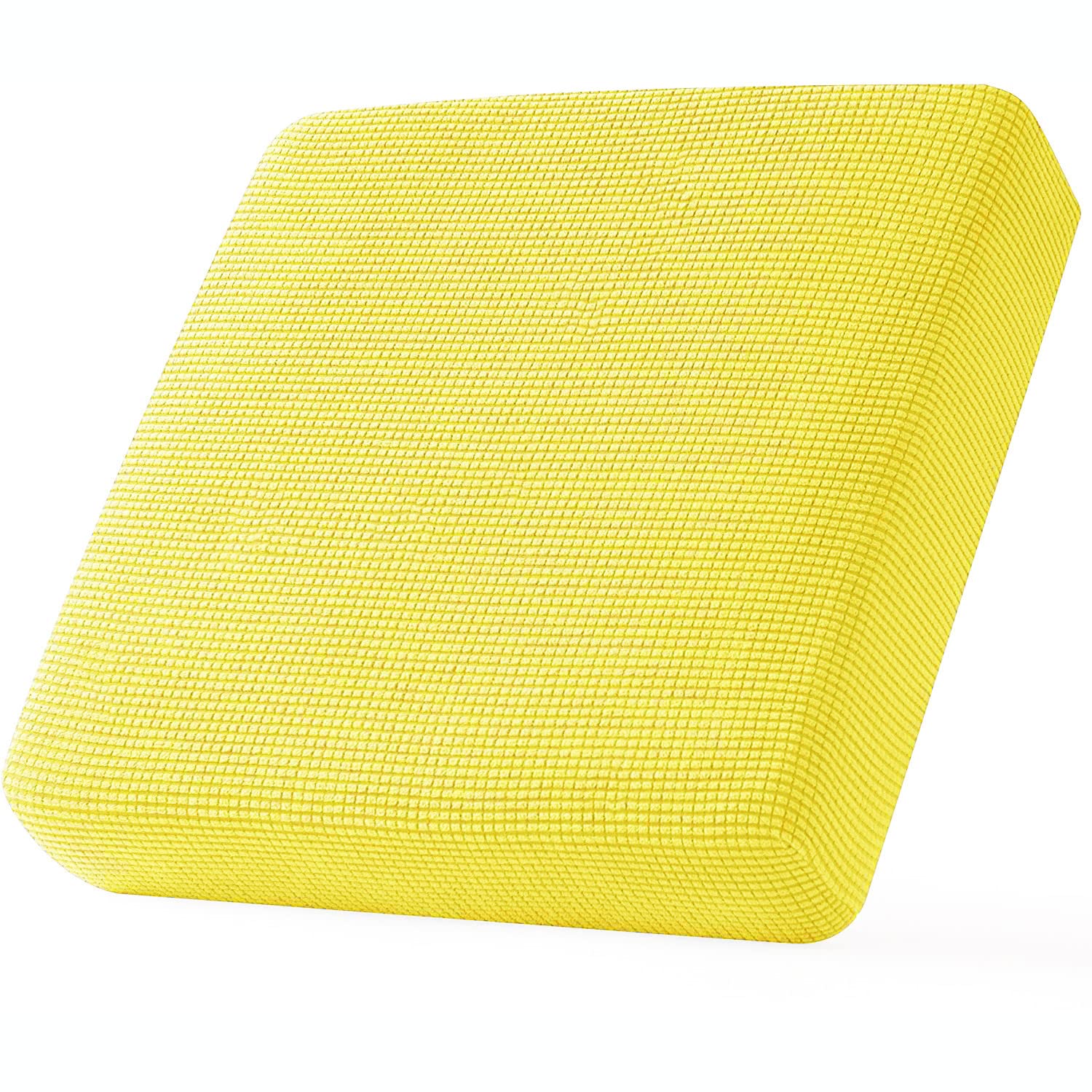 Sofa Cushion Covers Customization Tailor Made Sofa Seat Cushion Slipcovers Stretch Polar Fleece Sofacushion Backrest Cover Replacement (Yellow,2X-Large)