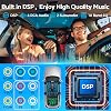 Radio para auto Doble DIN de 10.1" QLED con Apple CarPlay y Android Auto inalámbricos, barra luminosa con sincronización de música, control en volante, Bluetooth, cámara de reversa, 240W, doble salida de subwoofer, radio, navegación, FM/AM 5