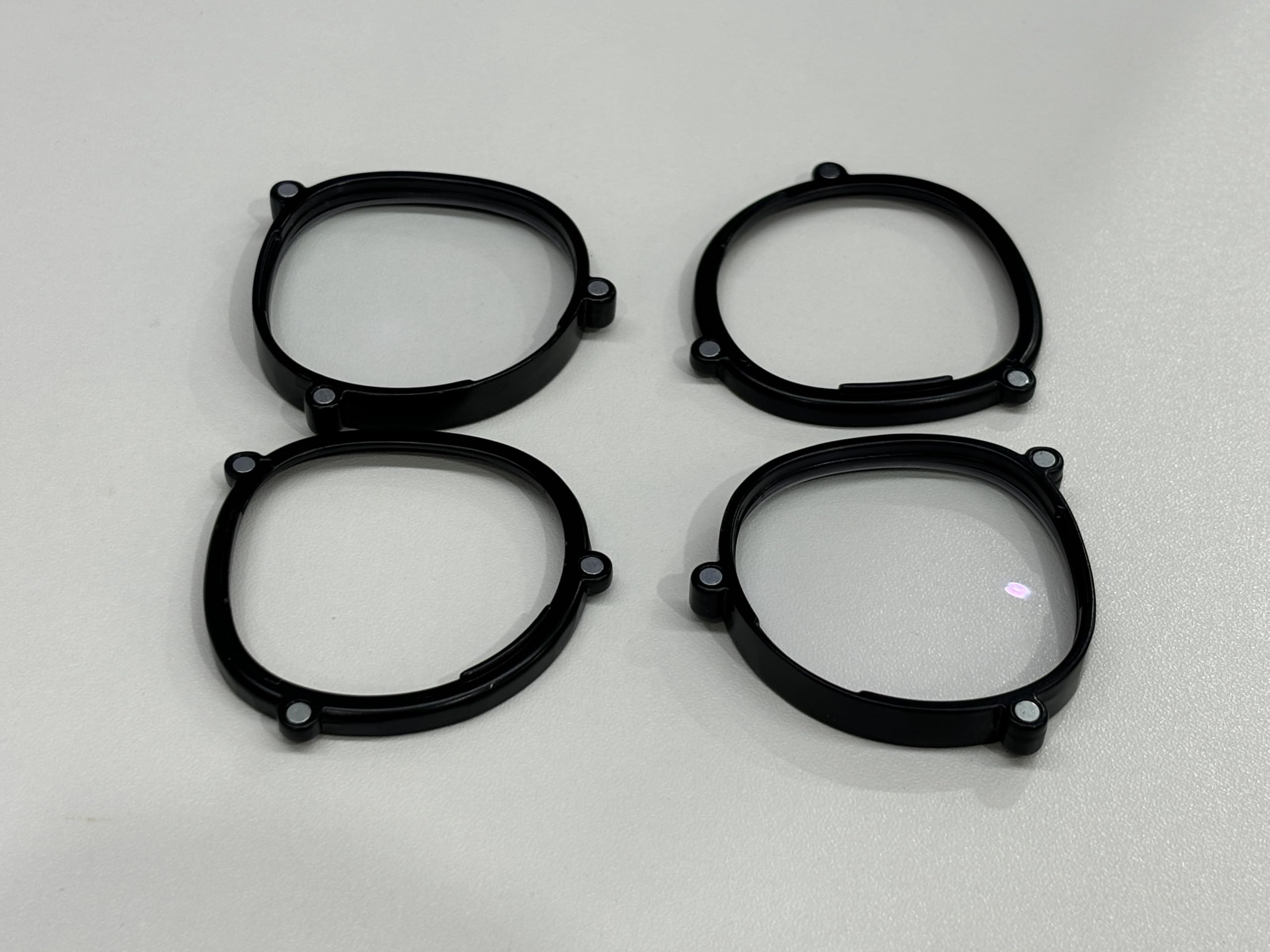 VR Monture de protection d'objectif pour Meta Quest 2/3S, entretoise magnétique pour lunettes compatible avec les objectifs Quest 2/3S, montures en métal (avec verres anti-lumière bleue)