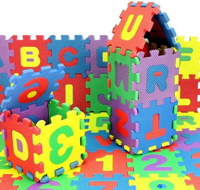 36Pcs Number Alphabet Puzzle Foam Puzzle 2021 36Pcs Number Alphabet Foam Puzzle, Child Alphabet Puzzle Foam Maths Educational Toy Gift Floor and Mat Colorful Play Mat Maths Educational Toy Gift