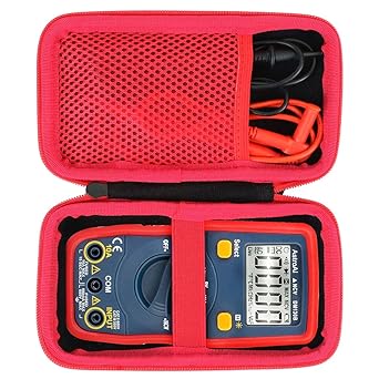 Hard Carrying Case Compatible with AstroAI Digital Multimeter Voltage Tester 1.5v/9v/12v Auto-Ranging 4000 Counts TRMS Voltmeter(only case)
