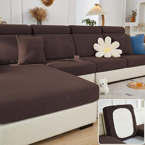 Miniatura 18 de Fundas de sofá mágicas relajantes para el hogar, fundas elásticas para sofá, fundas de sofá para sofá, fundas de sofá para perros, lavables (gris