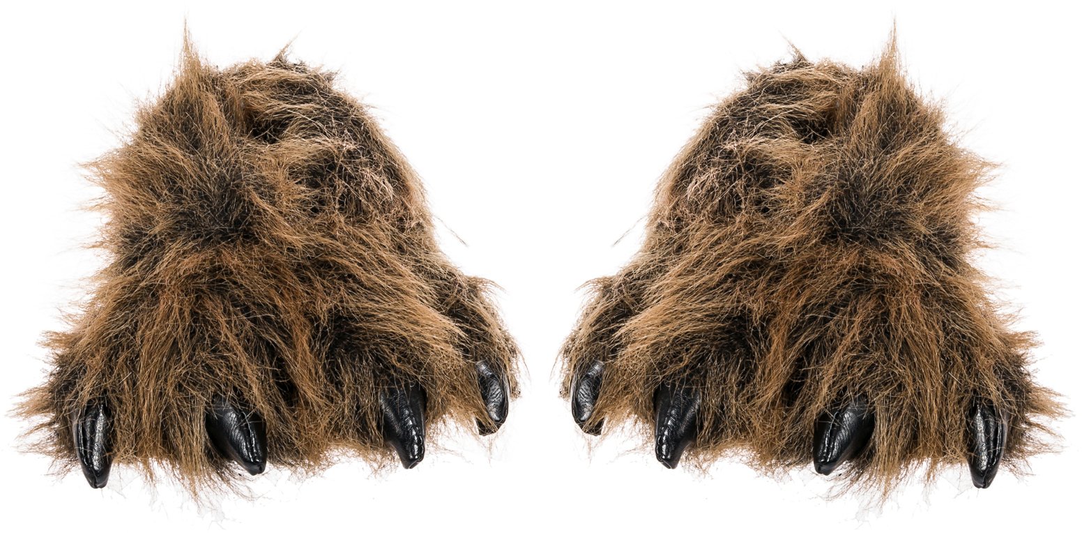 Grizzly Bear Paw Slippers for Women and Men