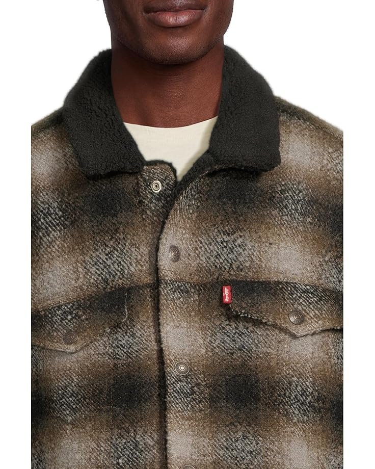 Levi's® Premium Relaxed Fit Plaid Trucker - #4 of 5