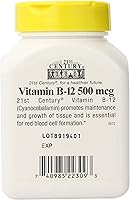 Vista 3 de 21st Century B-12 tabletas de 500 mcg, 110 unidades (paquete de 3)