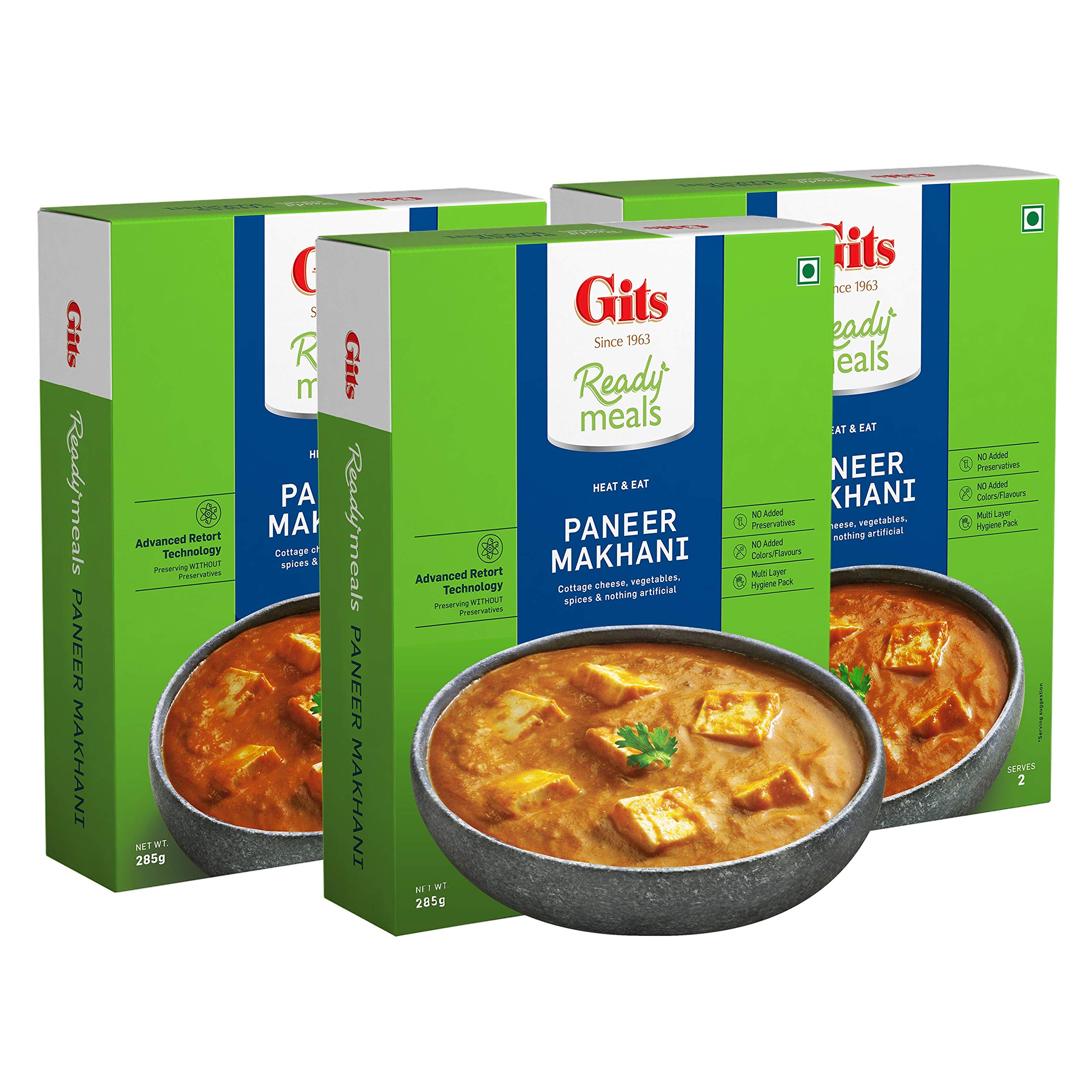 Gits Ready to Eat Paneer Makhani, 855g (Pack of 3 X 285g Each) (B07S6F9M24) Amazon Price History, Amazon Price Tracker