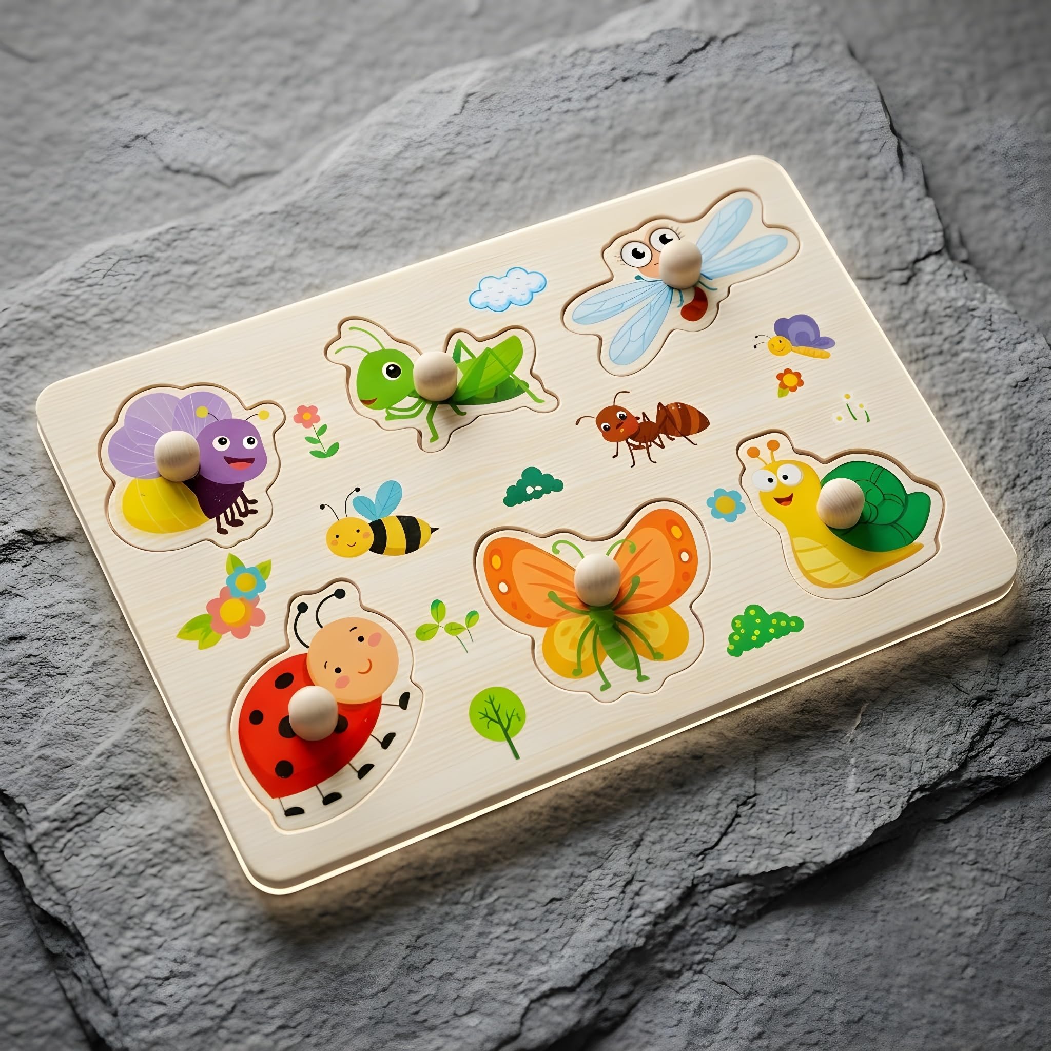 Amazon | 木製パズル 型はめパズル 6点セット 型はめおもちゃ 形合わせ