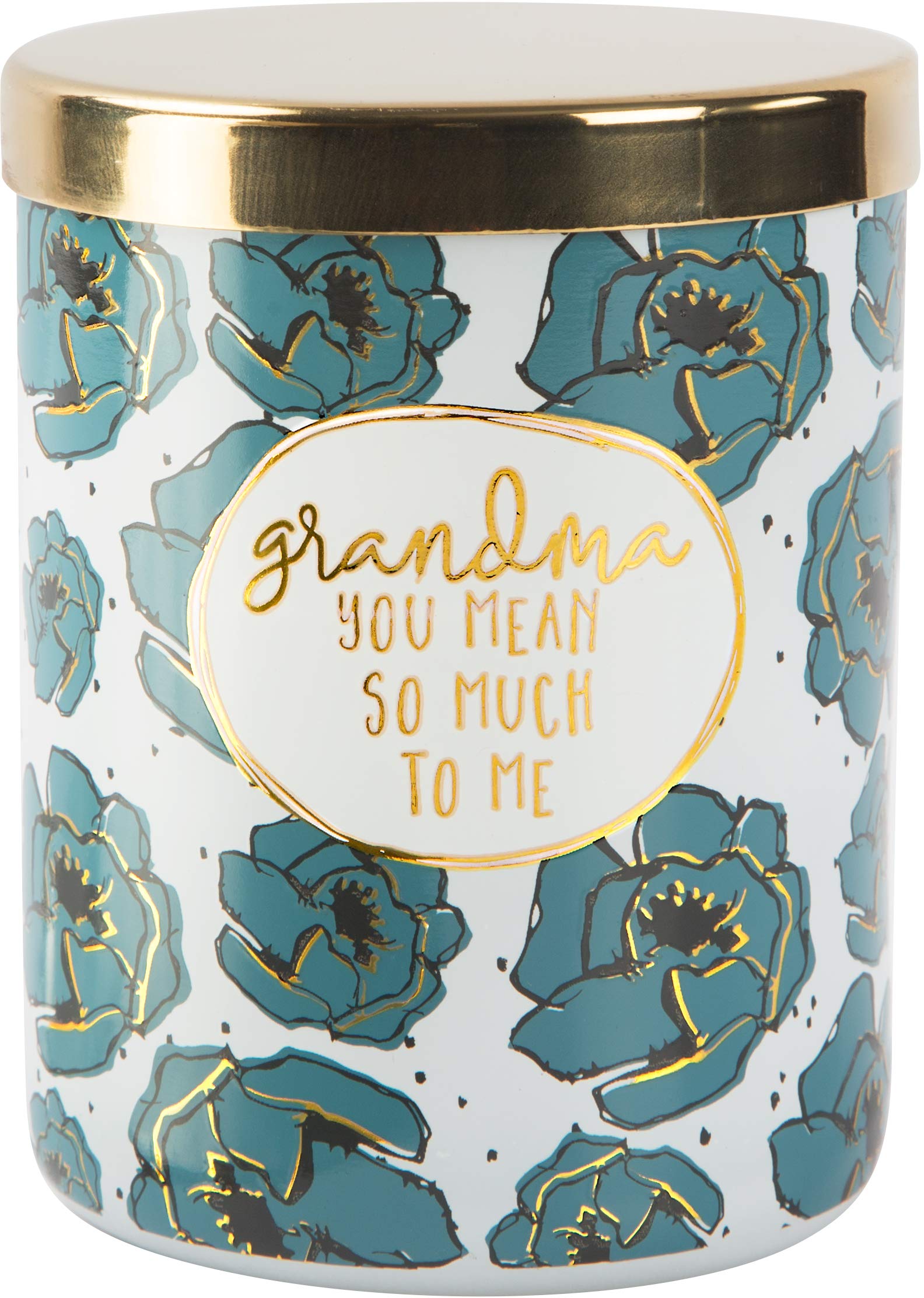 Pavilion Gift Company Duftkerze im Glas, 100% Sojawachs, mit Metalldeckel, Duft Grandma You Mean So Much, 200 ml, Blau