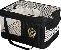 São Pet Bolsa Aerial Para Transporte De Cães E Gatos Em Avião (43X31 5X20 Cm) Preta