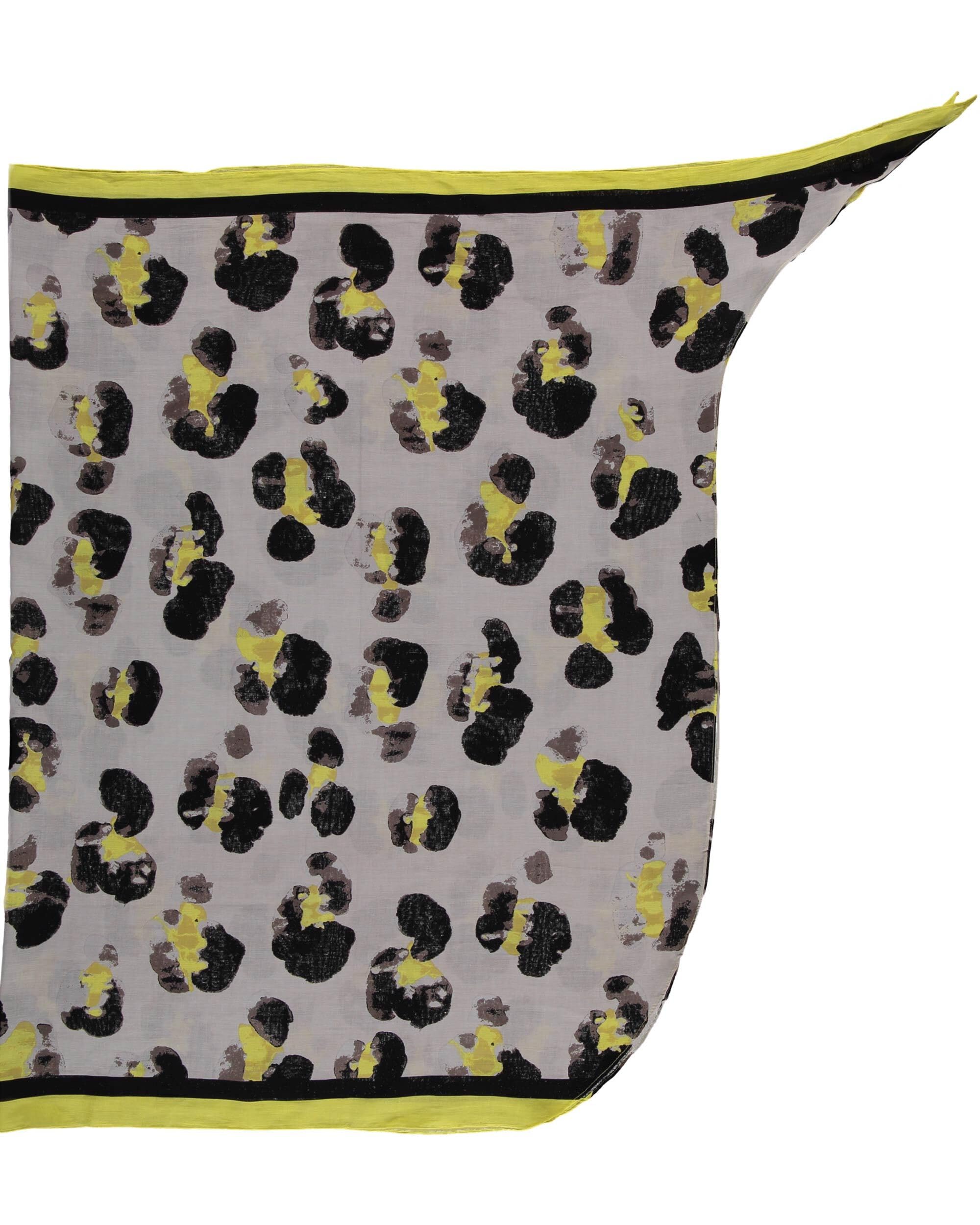 FRAAS Pareo da Donna in Cotone con Stampa Animali, 108 x 108 cm