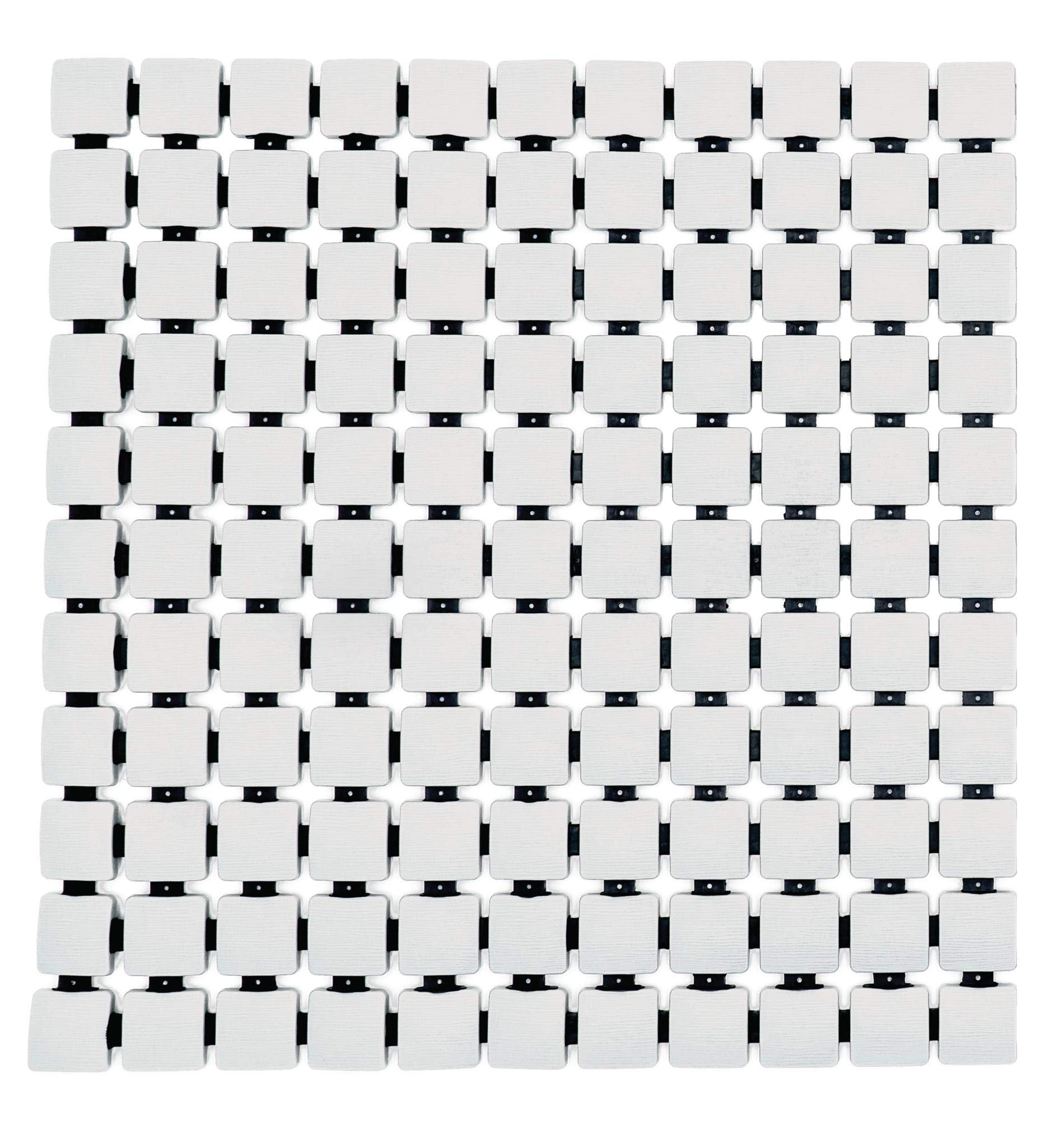 Ridder Shower mat, TPE, PP, White, 54x54 cm, 54 x 54 cm (Rectangular)