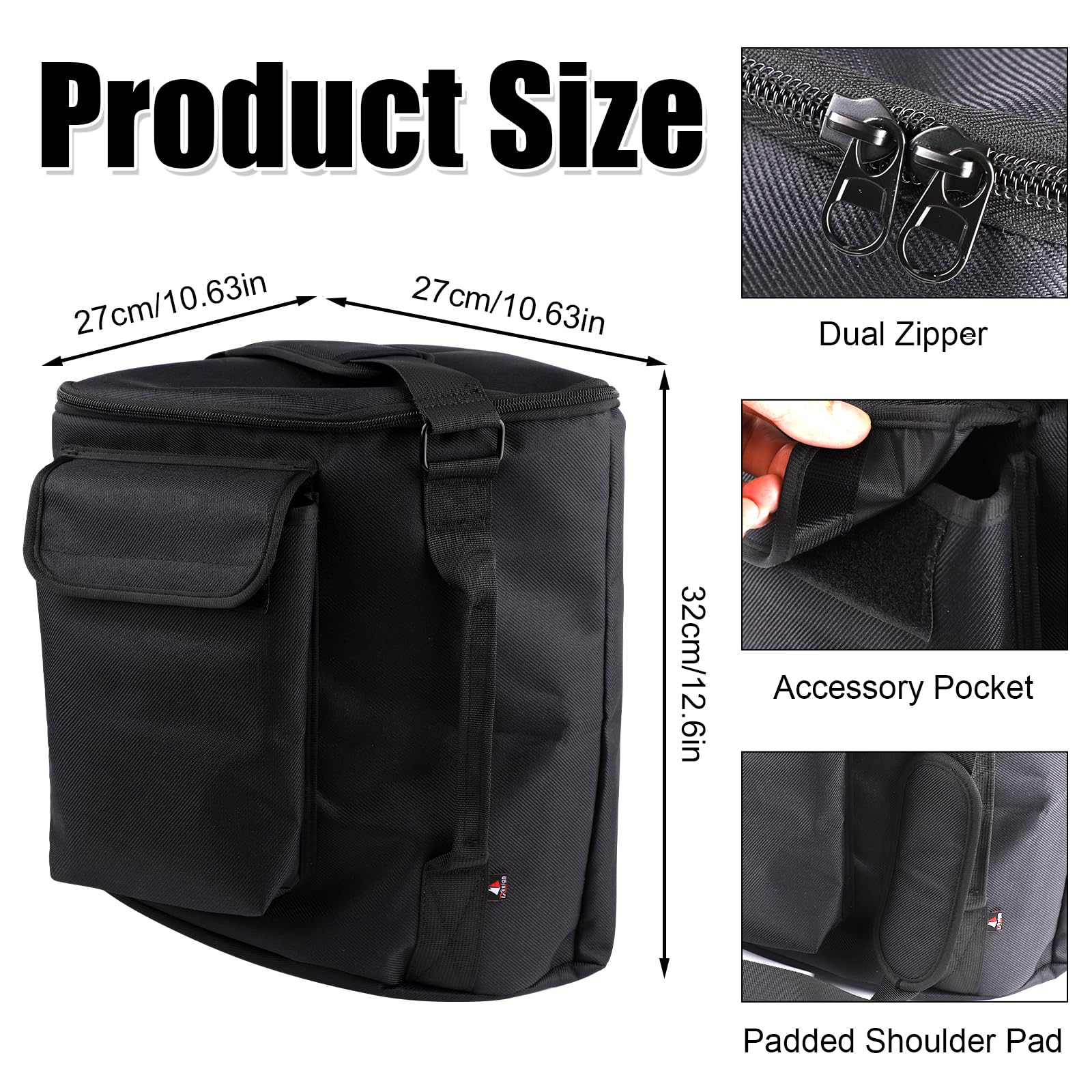 NQEUEPN Carrying Cover for Bose S1 Pro/ S1 Pro Plus, Portable Bluetooth Speaker Travel Case/Backpack/Bag with Extra Pocket Shoulder & Hand Strap Protective Accessories for Bose Speaker