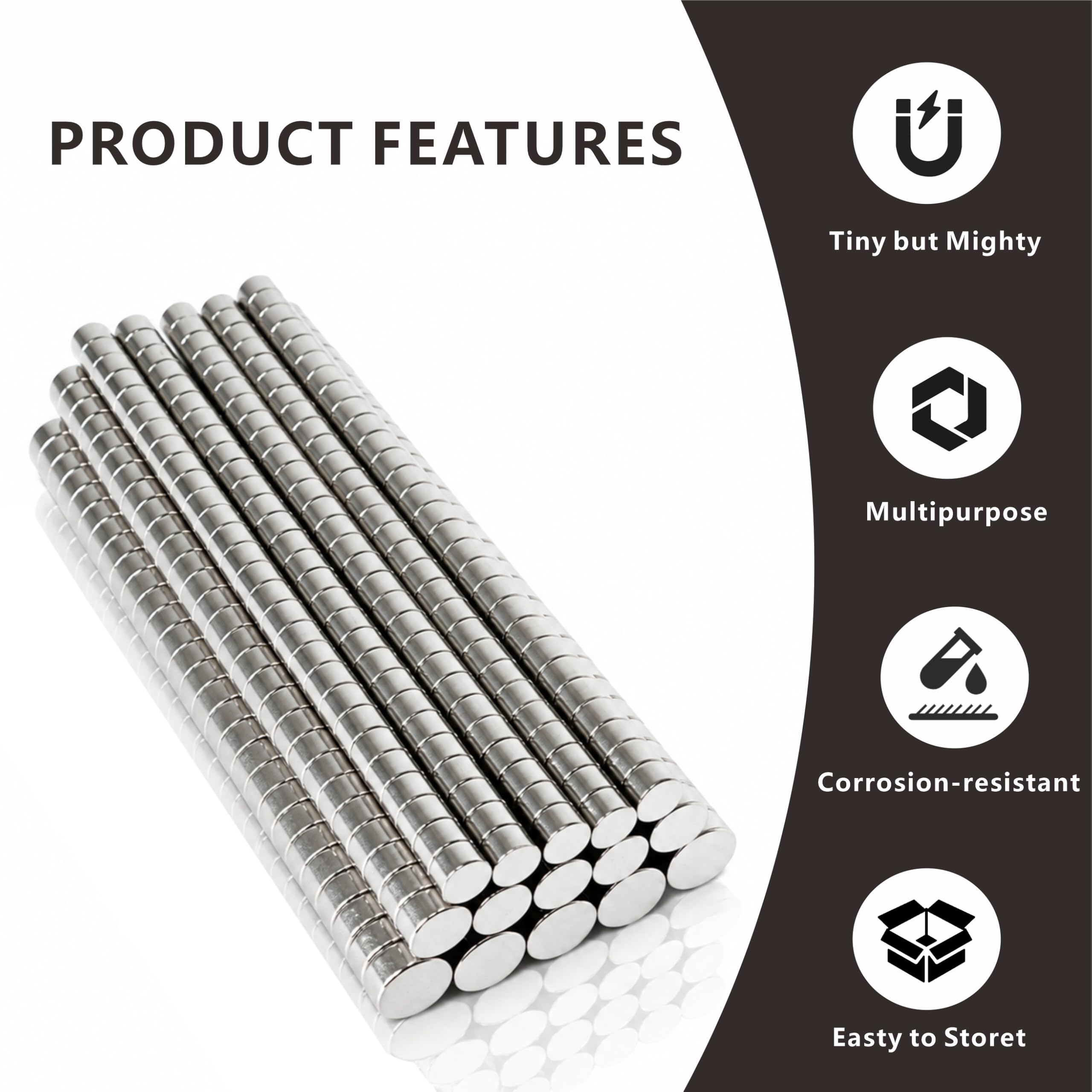 Mini Magnets for 3D Printing - Bulk Pack -4