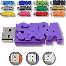 Personalised USB Flash Drive with Your Text (8GB, Purple) – An Original and Unique Gift – USB 3.0
