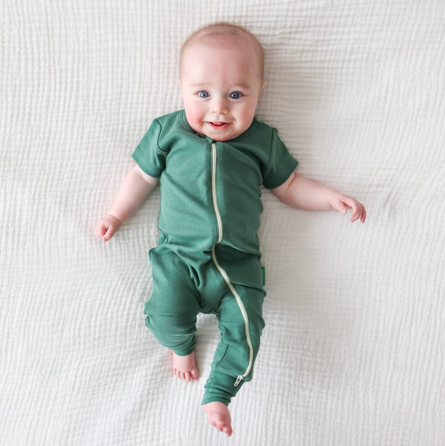 PARADE Organic Essentials '2-Way' Zip Romper - Short Sleeve - Image 2