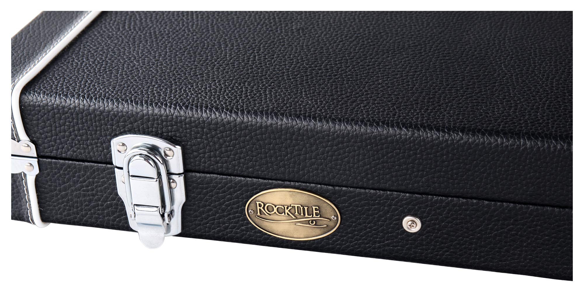 ROCKTILE 4/4 E-Gitarrenkoffer Deluxe Gigbag abschließbar Schwarz 101x32x7,5 cm
