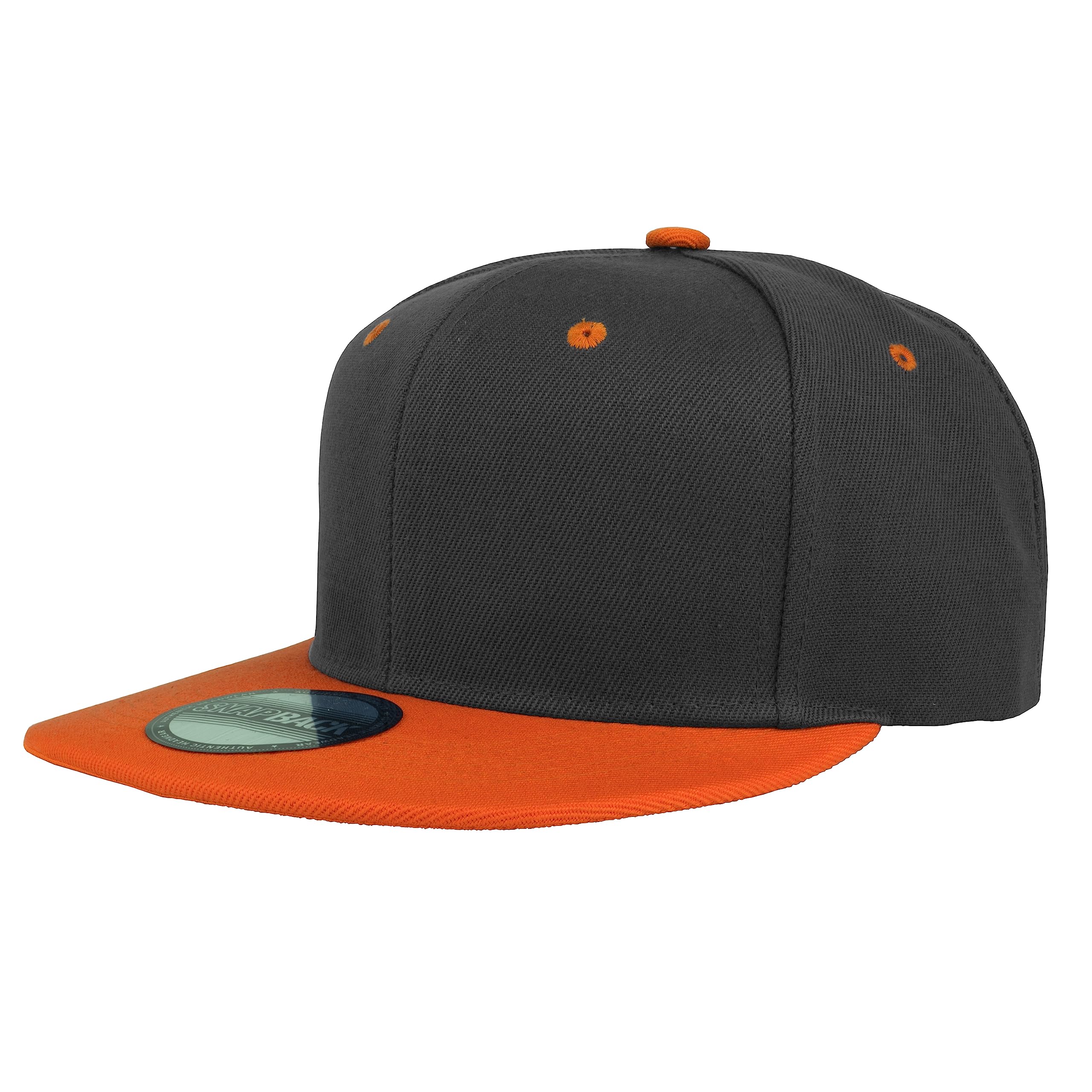 Gelante Snapback Hats for Men - Flat Bill Brim Baseball Cap Hat - Plain Blank Adjustable