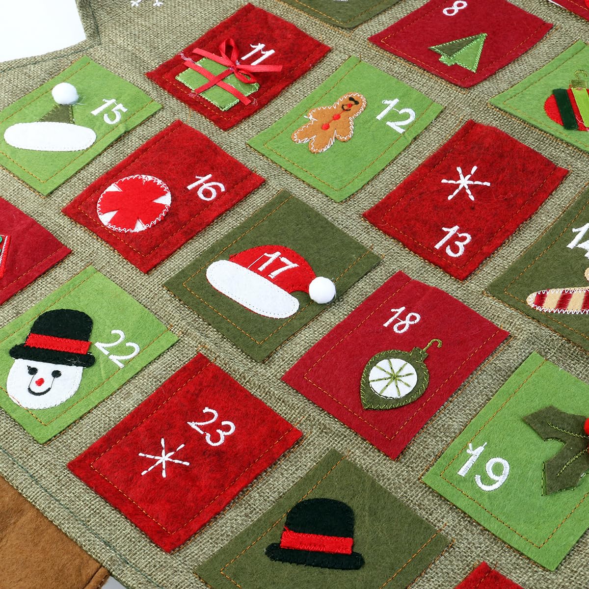Bestonzon Calendario de Adviento de Navidad 64x89 cm