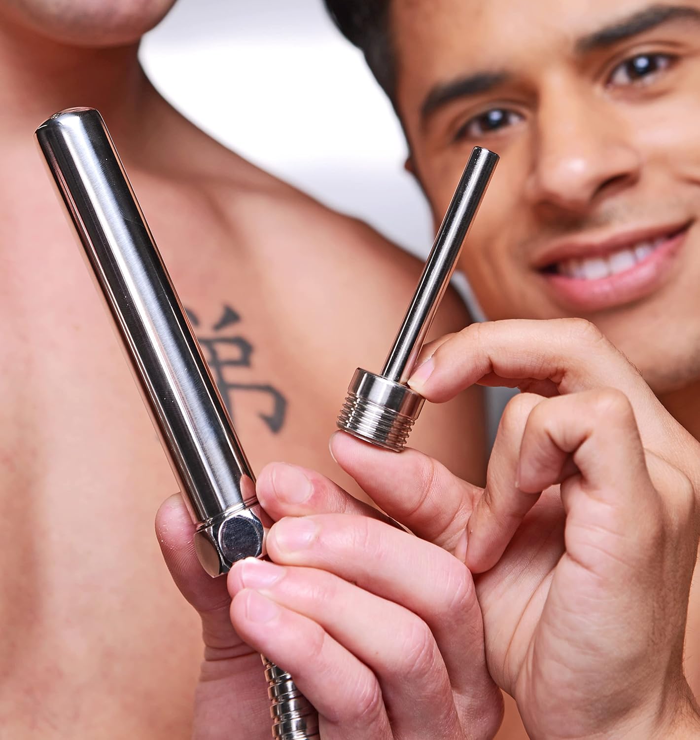 Cleanstream Easy Flow Enema Cleansing Kit with Silicone Attachment, Metal,1 Count (Pack of 1) : Health & Household