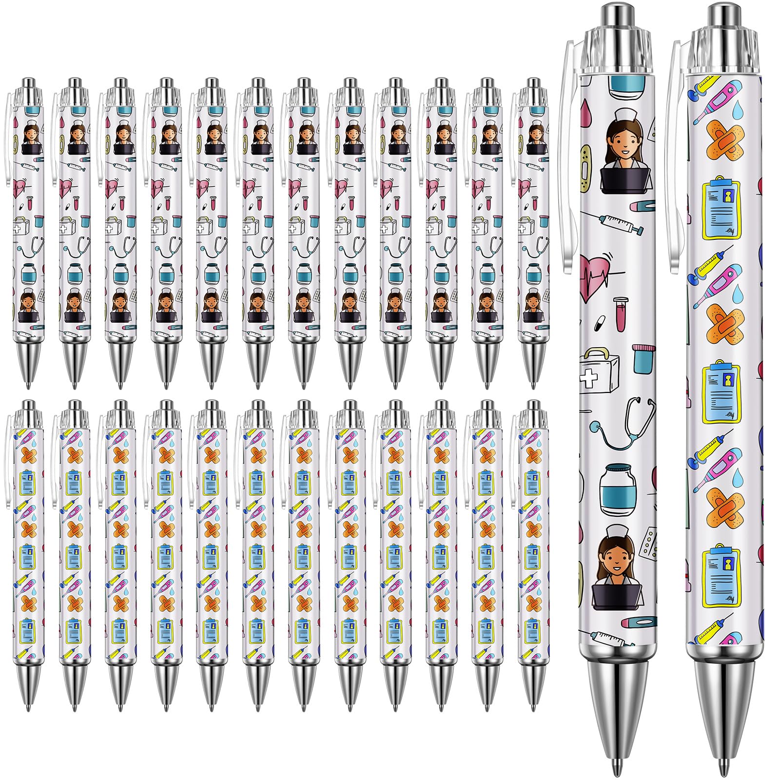 10 stuks grappige balpen, verpleegstergeschenken, cartoon verpleegsterpen, cadeau verpleegsters, accessoires voor verpleegsters, artsen, medische assistenten (variant C