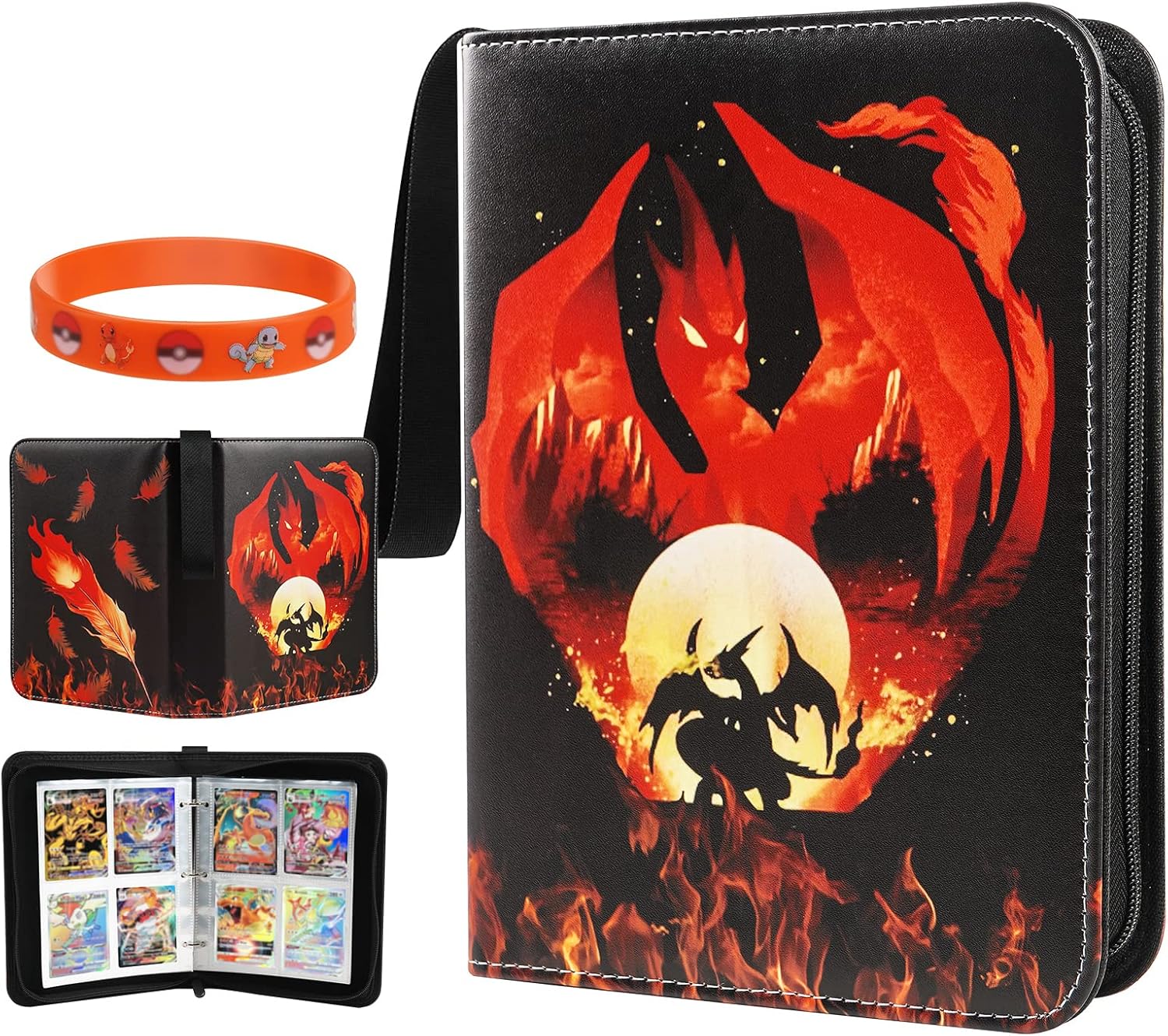 Sammelkarten Album - 50 Seiten 400 Karten Kapazität PU Leder