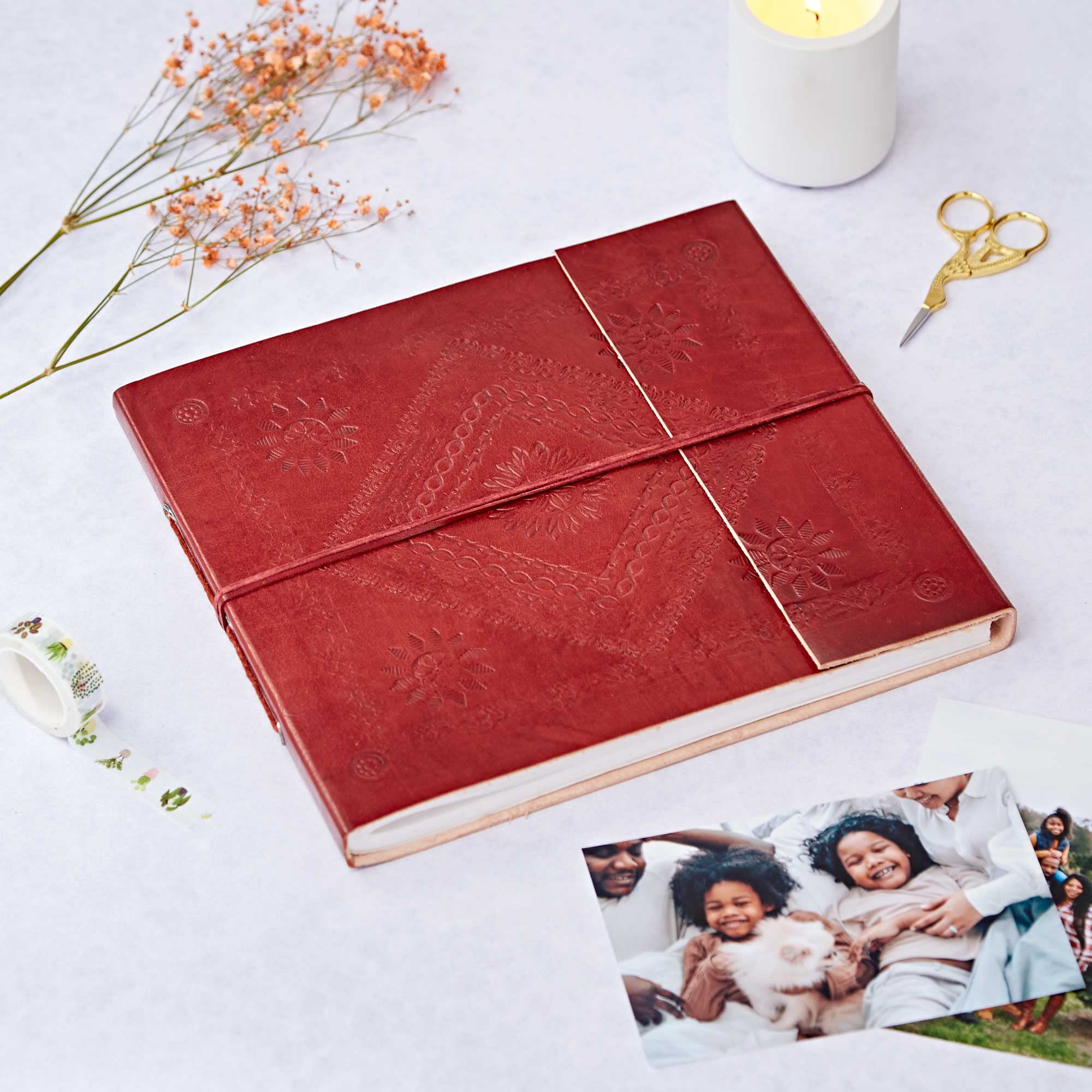 Paper High Álbum de Piel Grande 280 X 250 - Marron, 260 X 240mm