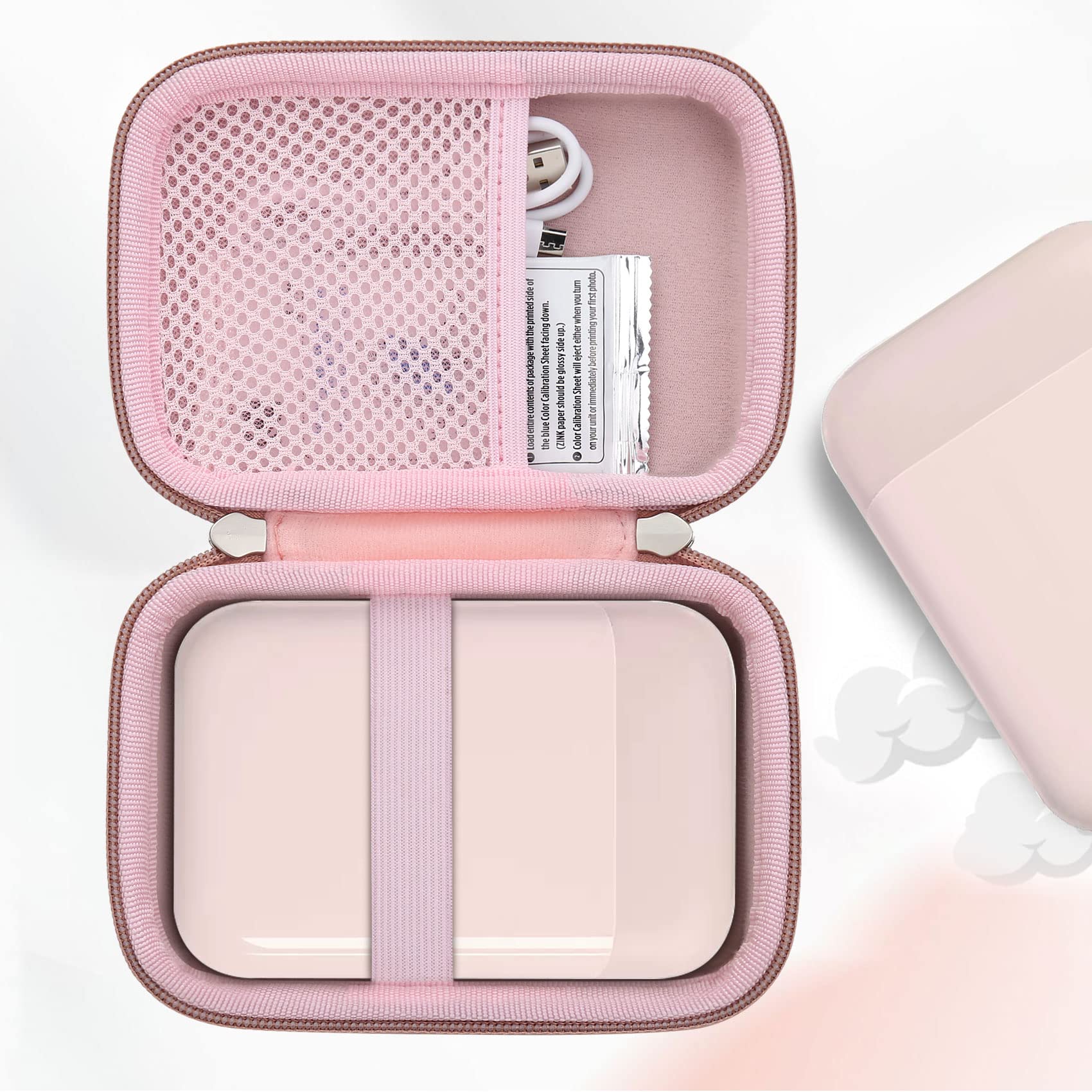 Khanka Hart Tasche Kompatibel mit Liene 2x3 Fotodrucker Smartphone Mini Drucker.(Rose – Bild 7